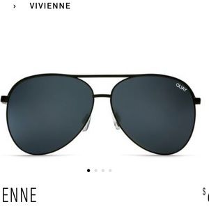 COPY - glam oversized aviators with a black metal frame